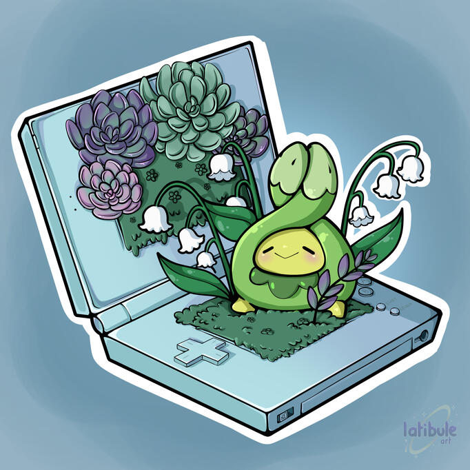 Tranquil (Budew fanart, Pokemon, 2022)