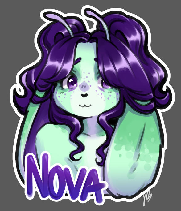 Nova fursona badge (2023)