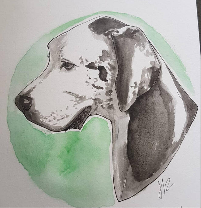 Gift for my Dad (Gift, Watercolour and ink pens on paper, 2020)