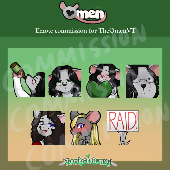 TheOmenVT emote commission (2022)
